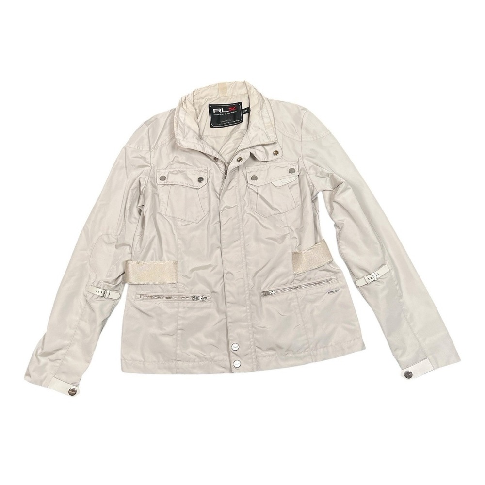 Ralph Lauren RLX Women's Ski Jacket Vented Belted White Size Medium